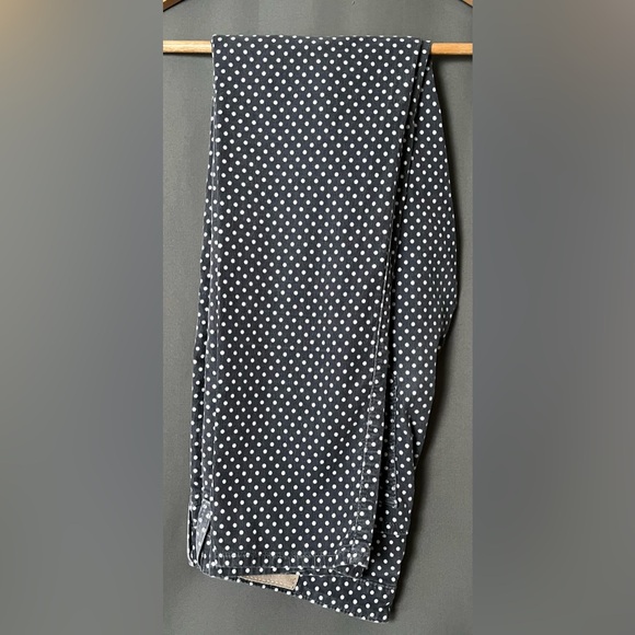 Adriano Goldschmied 27R The Stevie Ankle Slim Straight Leg Polka Dot Corduroys - Picture 3 of 8
